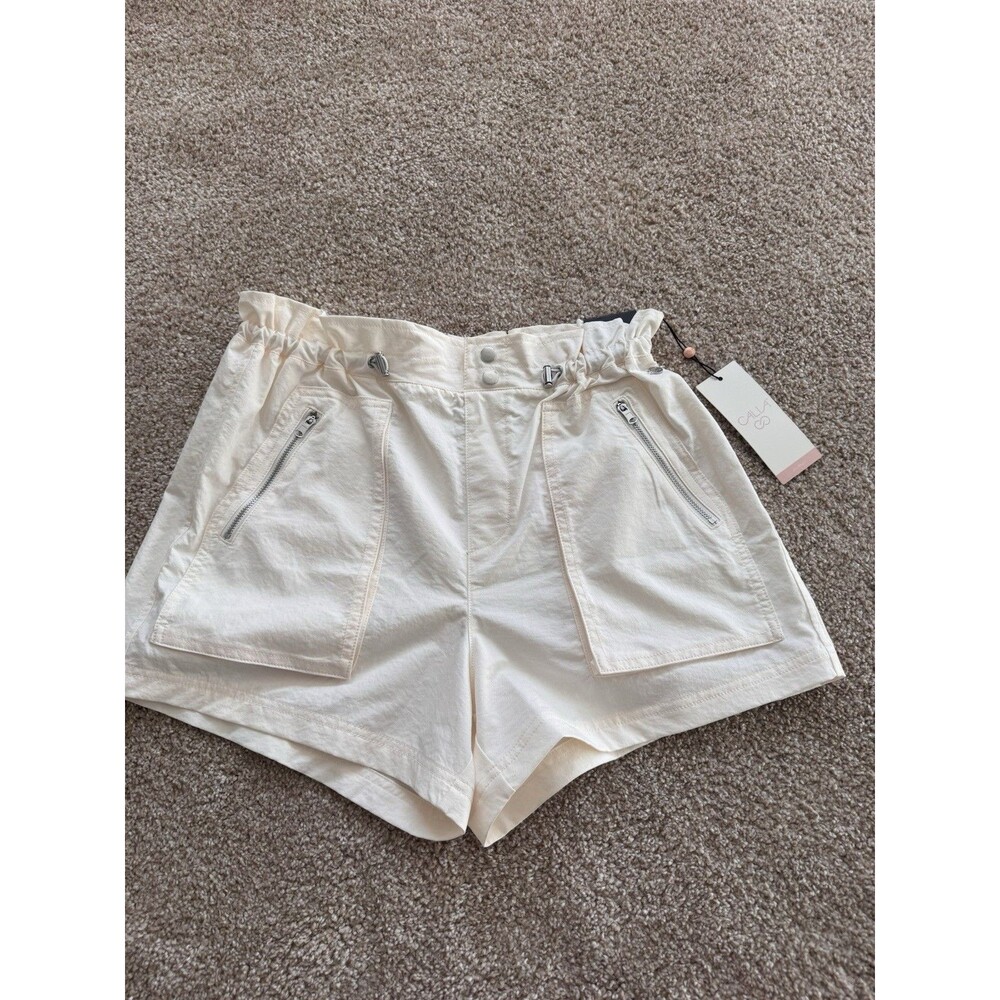 CALIA by Carrie Underwood Shorts Size Small Woven Paperbag Shorts Unbleached NEW